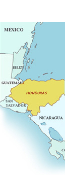 Carte Honduras